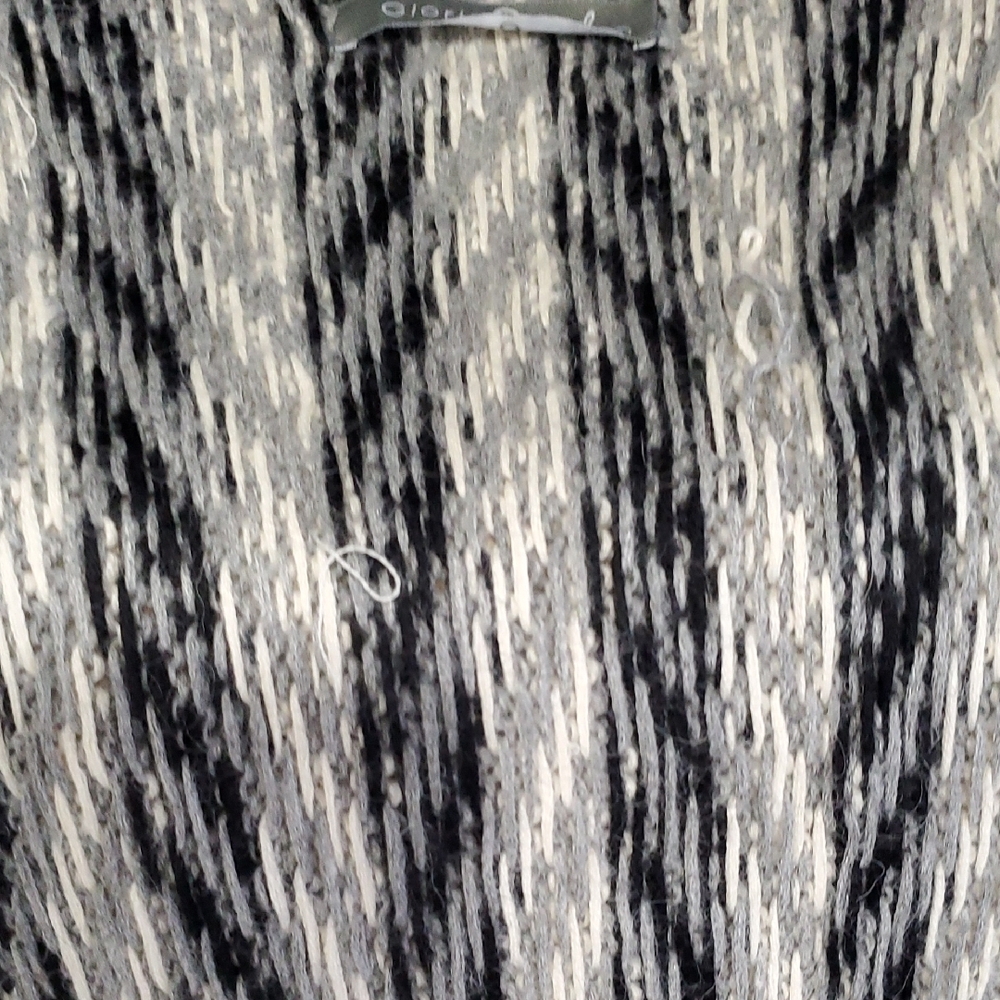 Gloria Jewel  Cozy Black Grey White Women's Waterfall Drape  Cardigan Sweater - Picture 13 of 15